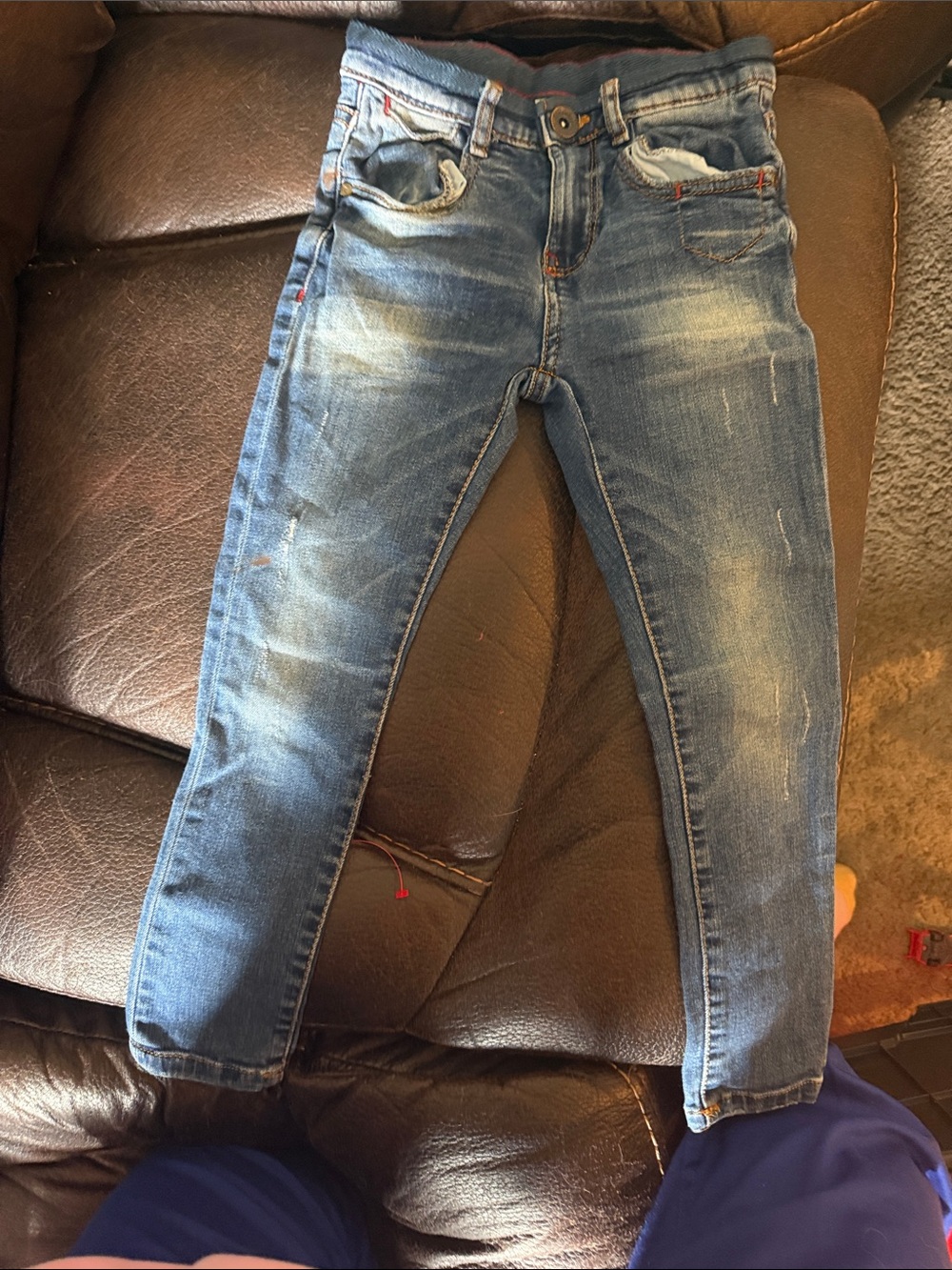 Zara Light Blue Faded Kids Jeans